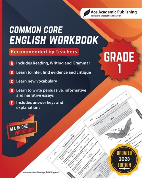 Common Core English Workbook: Grade 1 (Paperback)