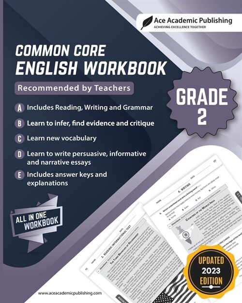 Common Core English Workbook: Grade 2 (Paperback)