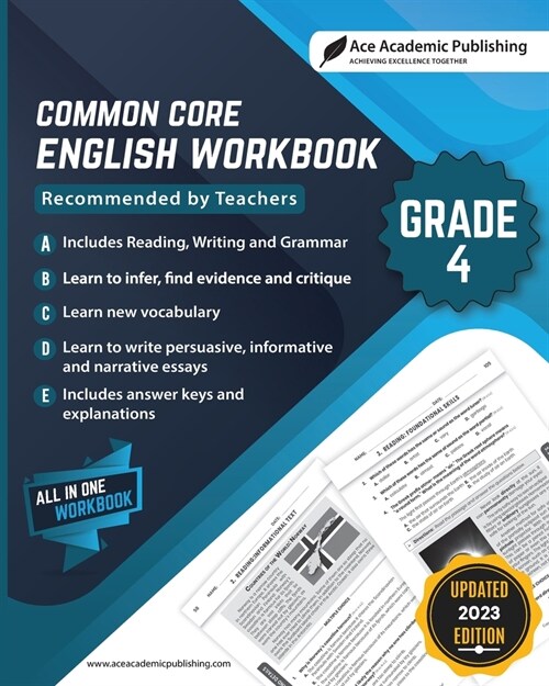 Common Core English Workbook: Grade 4 (Paperback)