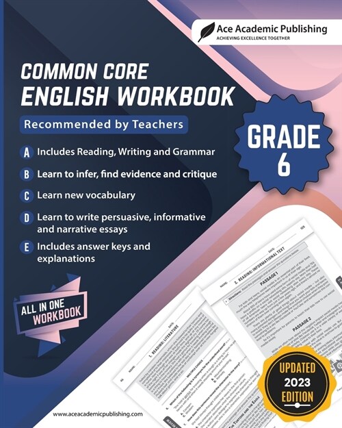 Common Core English Workbook: Grade 6 (Paperback)