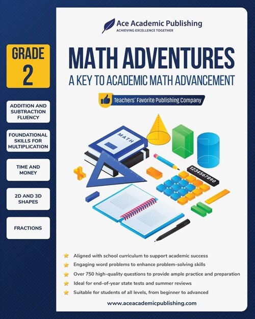 Math Adventures - Grade 2: A Key to Academic Math Advancement (Paperback)