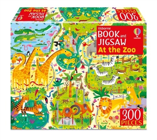 Usborne Book and Jigsaw At the Zoo (Paperback)