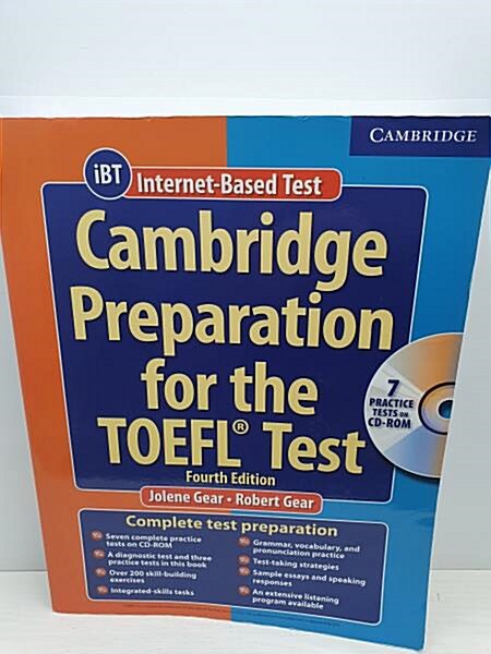 [중고] Cambridge Preparation for the TOEFL Test [With CDROM] (Paperback, 4th)