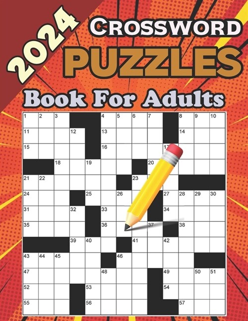 2024 Crossword Puzzles Book For Adults (Paperback)