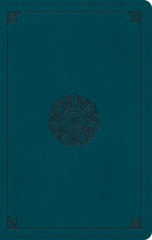 ESV Large Print Personal Size Bible (Trutone, Deep Teal, Emblem Design) (Imitation Leather)