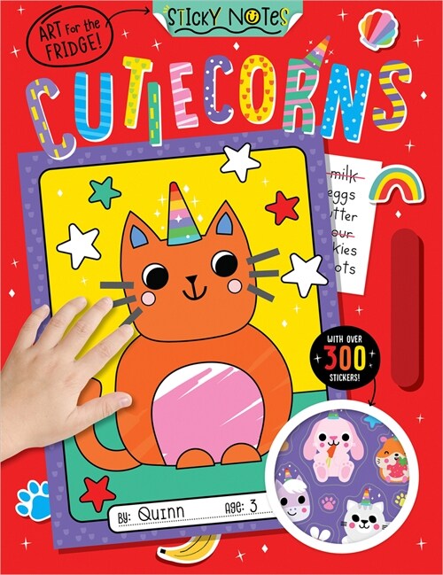 Sticky Notes Cutiecorns Coloring Book (Paperback)