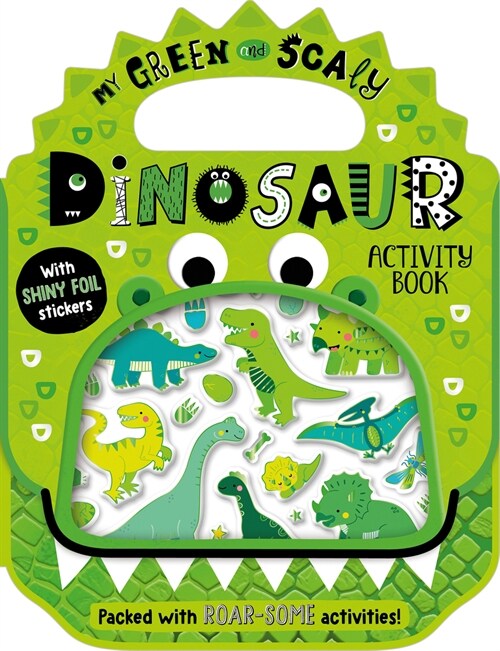 Shiny Stickers My Green and Scaly Dinosaur Activity Book (Paperback)