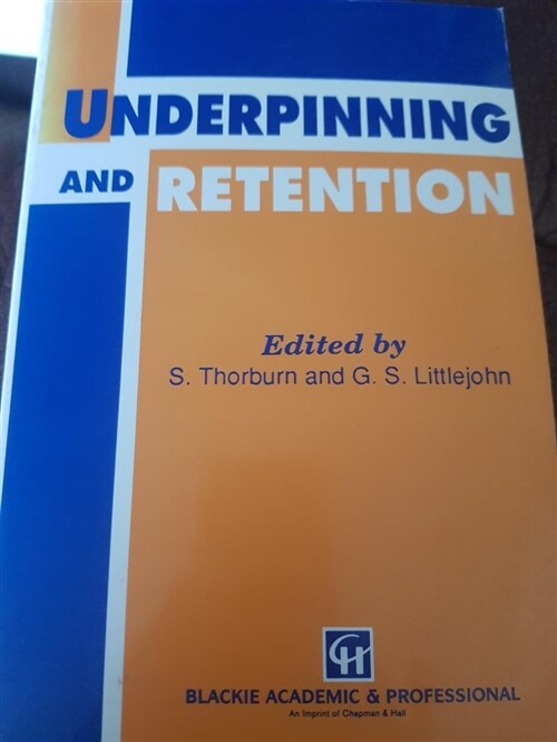 [중고] Underpinning and Retention (Hardcover)