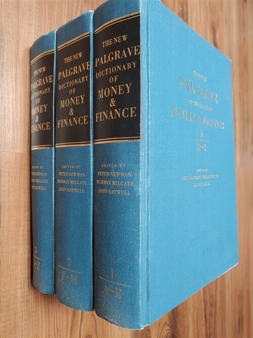 [중고] The New Palgrave Dictionary of Money and Finance : 3 Volume Set (Hardcover)