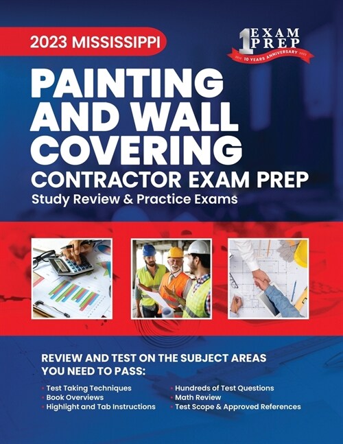 2023 Mississippi Painting and Wall Covering: 2023 Study Review & Practice Exams (Paperback)