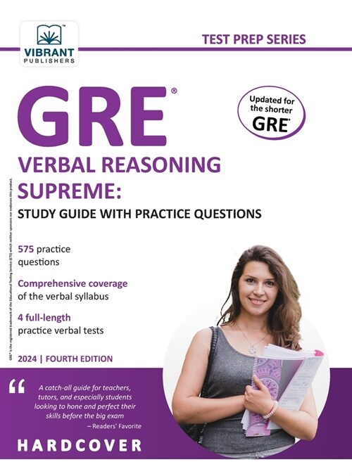 GRE Verbal Reasoning Supreme Study Guide with Practice Questions: Study Guide with Practice Questions (Hardcover)
