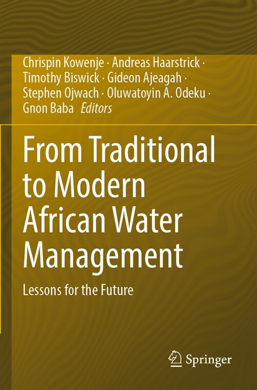 From Traditional to Modern African Water Management: Lessons for the Future (Paperback, 2022)