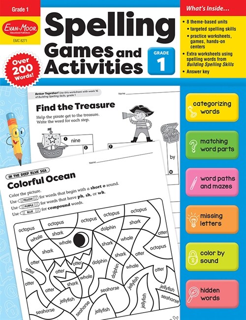 Spelling Games and Activities, Grade 1 Teacher Resource (Paperback)
