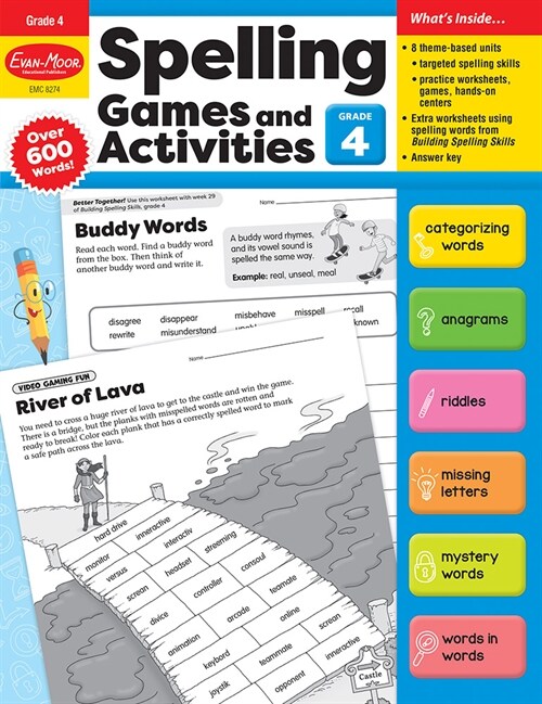 Spelling Games and Activities, Grade 4 Teacher Resource (Paperback)