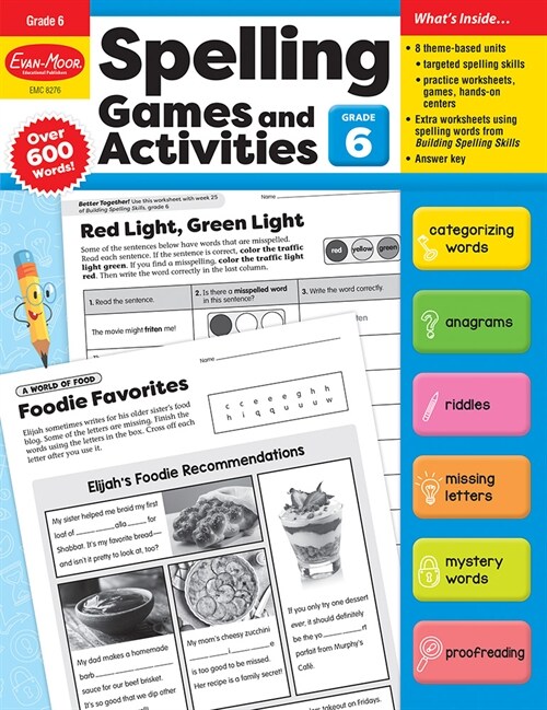 Spelling Games and Activities, Grade 6 Teacher Resource (Paperback)