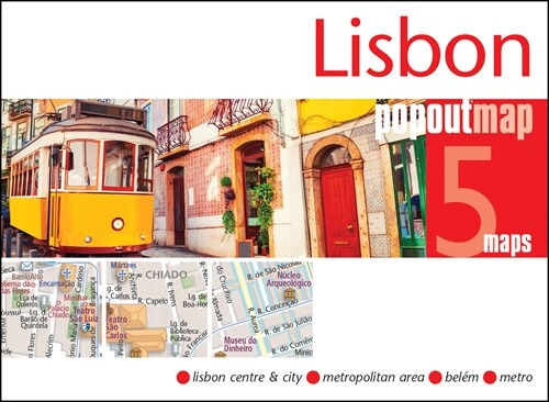 Lisbon PopOut Map - pocket-size, pop-up map of Lisbon (Sheet Map, folded)