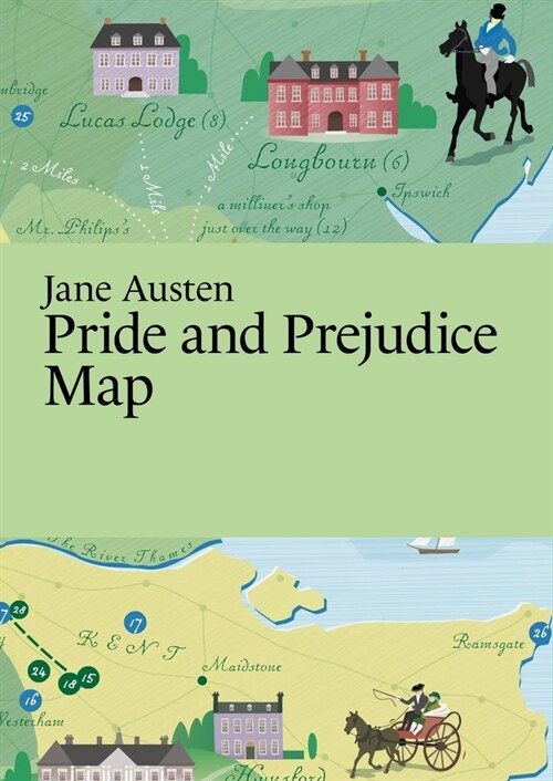 Jane Austen: Pride and Prejudice Map (Folded)