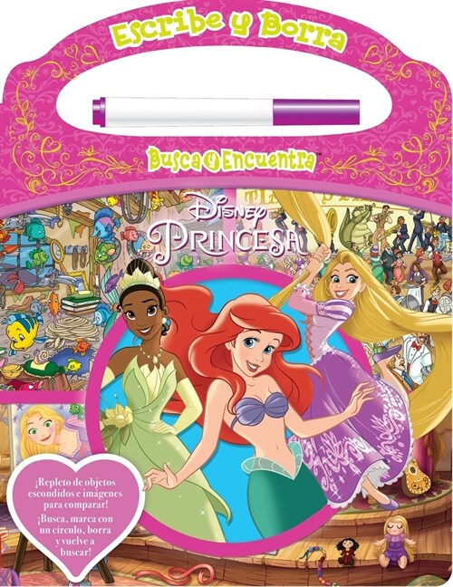 Write and Erase Look and Find Spanish Disney Princess Refresh 2023 (Board Books)