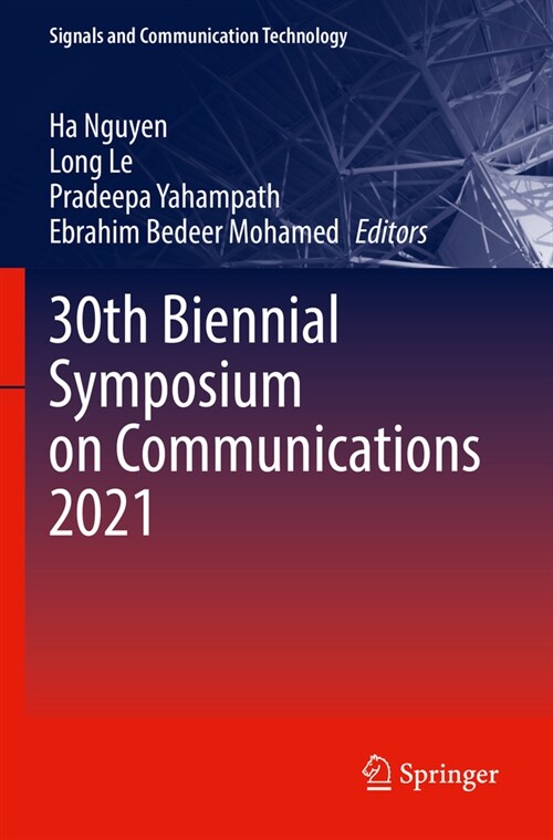 30th Biennial Symposium on Communications 2021 (Paperback, 2022)