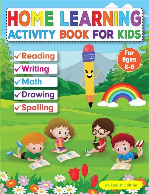 Home Learning Activity Book for Kids: UK English Edition (Paperback)