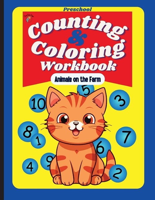 Preschool Counting and Coloring Workbook - Animals on the Farm (Paperback)