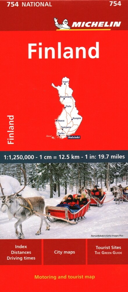 Michelin Finland Map 754 (Folded, 8)