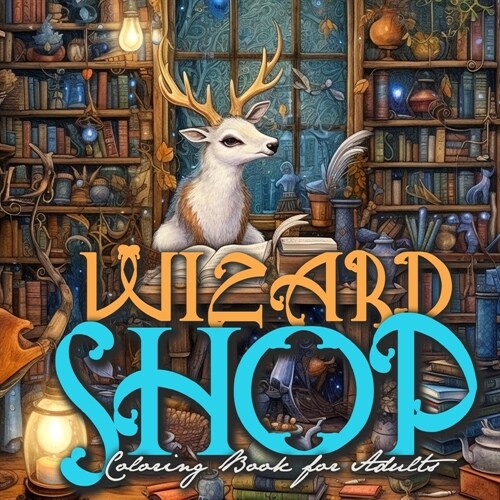 Wizard Shop Coloring Book for Adults: Enchanted Whimsical Coloring Book grayscale magical Coloring Book for Adults Magic (Paperback)