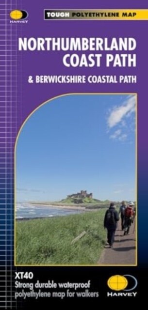 Northumberland Coast Path : & Berwickshire Coastal Path (Sheet Map, folded)