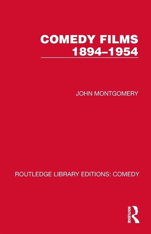 Comedy Films 1894–1954 (Paperback)