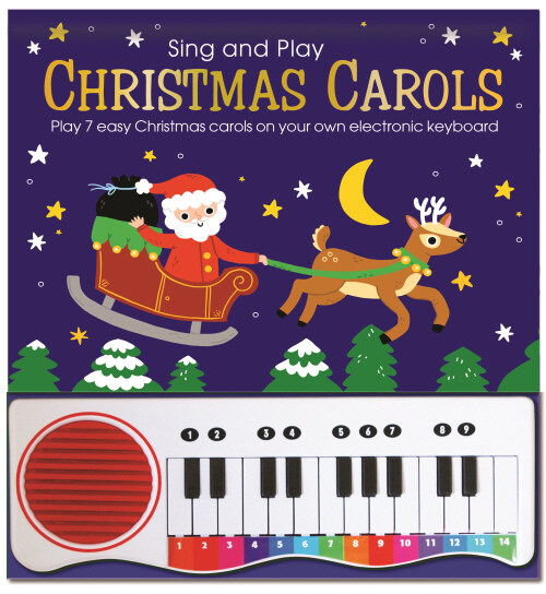 PIANO BOOK - CHRISTMAS CAROLS - BLUE COVER