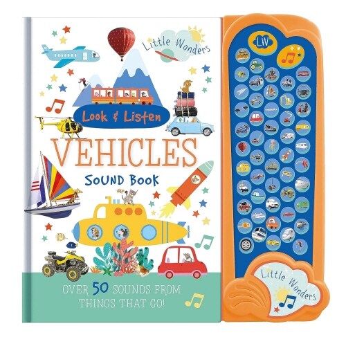 LITTLE WONDERS LOOK & FIND SOUND BOOK - VEHICLES (Hardcover)