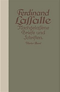 Lassalles Briefwechsel Mit Gr?in Sophie Von Hatƶfeldt (Paperback, Softcover Repri)