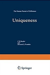 Uniqueness: The Human Pursuit of Difference (Paperback, Softcover Repri)
