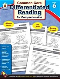 Common Core Differentiated Reading for Comprehension, Grade 6 (Paperback)