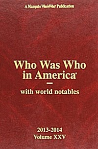 Who Was Who in America Vol. 25 (Hardcover, 25)