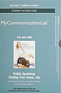 New Mylab Communication Without Pearson Etext --Standalone Access Card-- For Public Speaking: Finding Your Voice (Hardcover, 10, Revised)