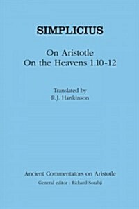 Simplicius: On Aristotle on the Heavens 1.10-12 (Paperback)