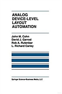 Analog Device-Level Layout Automation (Paperback, Softcover Repri)