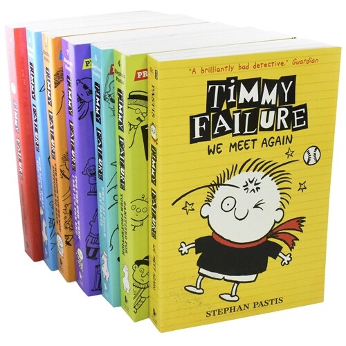 Timmy Failure Series by Stephan Pastis 1-7 Books Collection Set - Ages 9-12 (Paperback)