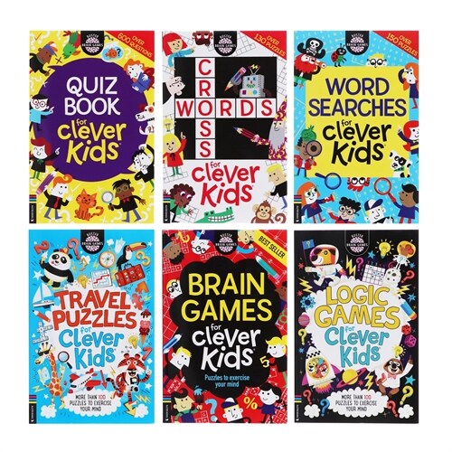 Clever Kids Brain Games By Gareth Moore & Chris Dickason 6 Books Collection Set - Ages 6-12 (Paperback)