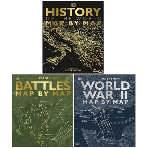 Map By Map Series By Peter Snow & DK 3 Books Collection Set - Non Fiction (Hardcover)