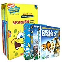 SpongeBob SquarePants 챕터북 #1~8 (Paperback 8권 + Audio CD 8장) + [사은품] 아이스에이지 2 + 스튜어트리틀 2 + 로봇
