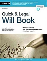 Quick & Legal Will Book (Paperback, 7)