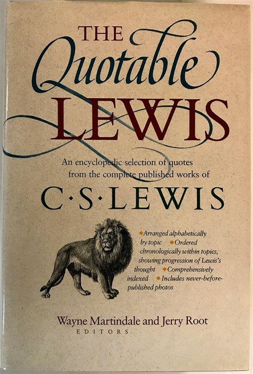 [중고] The Quotable Lewis (Hardcover)