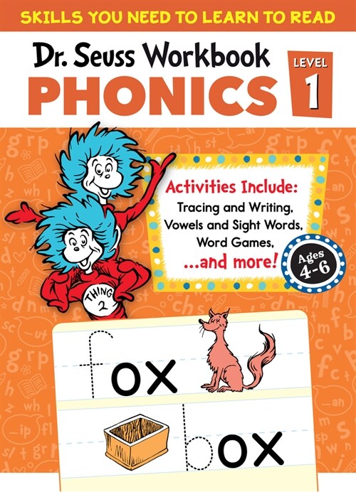 Dr. Seuss Phonics Level 1 Workbook: A Phonics Workbook to Help Kids Ages 4-6 Learn to Read (for Kindergarten and Beyond) (Paperback)