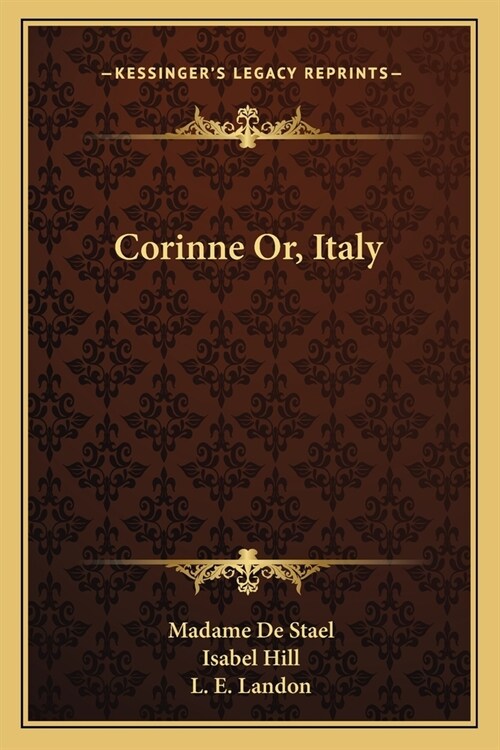 Corinne Or, Italy (Paperback)