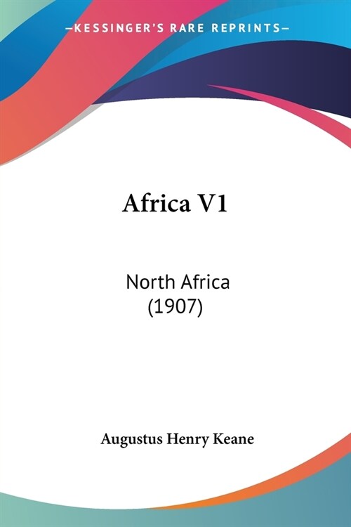 Africa V1: North Africa (1907) (Paperback)