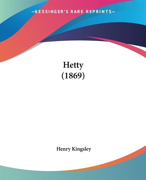 Hetty (1869) (Paperback)