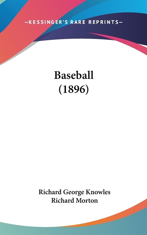 Baseball (1896) (Hardcover)