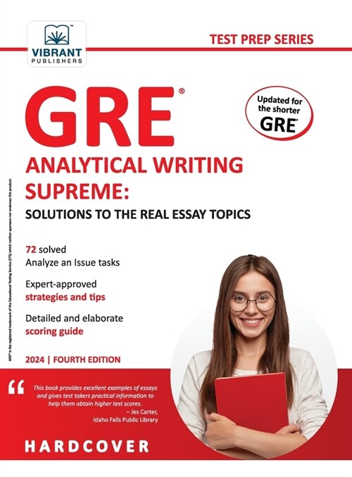 GRE Analytical Writing Supreme Solutions to the Real Essay Topics: Solutions to the Real Essay Topics (Hardcover)